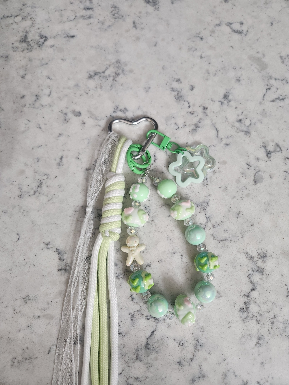 NEW!! Green Tassel Keychain